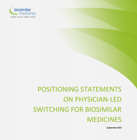 An overview of public positioning statements on physician-led switching (2019)